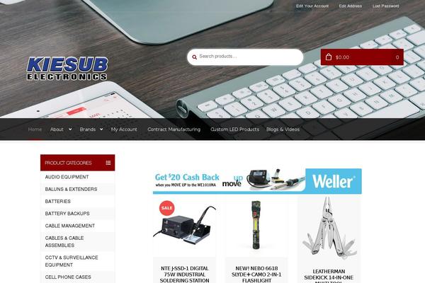 Outlet theme site design template sample