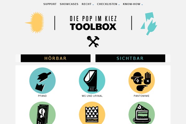 kiez-toolbox.de site used Kieztoolbox