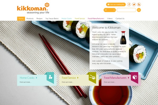 kikkoman.com.au site used Optimo