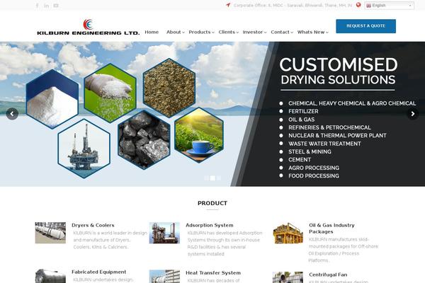 Manufacturing theme site design template sample