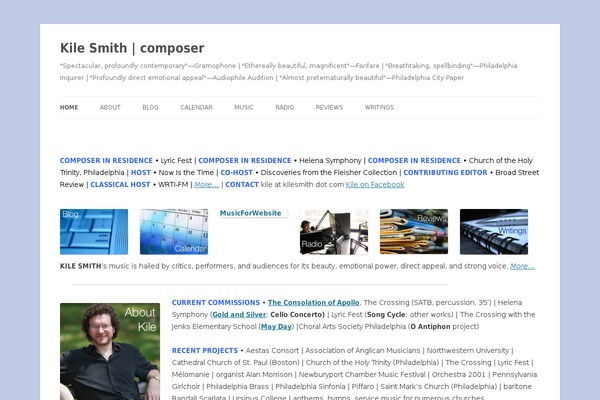 WordPress website example screenshot
