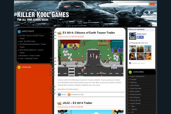 killerkool.com site used Gamesblog