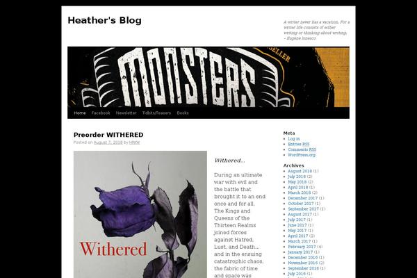 Twenty Ten theme site design template sample