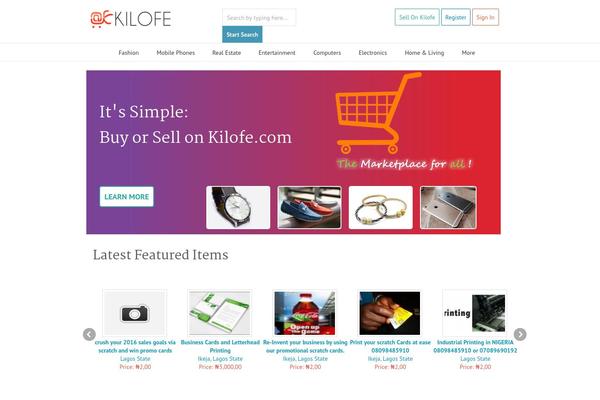 kilofe.com site used Comingsoon