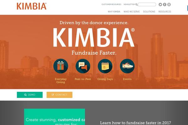 kimbia.com site used Givegab