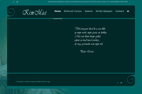 Enfold theme site design template sample