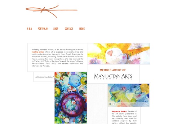 WordPress website example screenshot