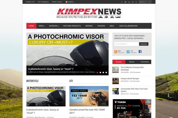 kimpexnews.com site used Magazon Wp