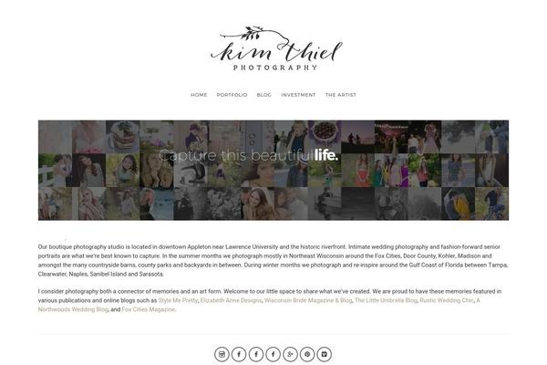 Photographer theme site design template sample