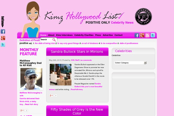 Celebritypress5 theme site design template sample