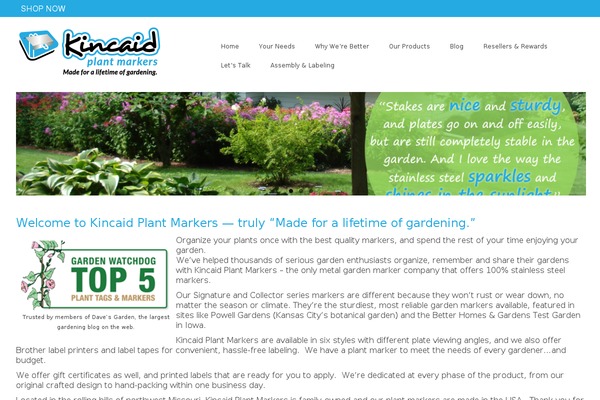 WordPress website example screenshot
