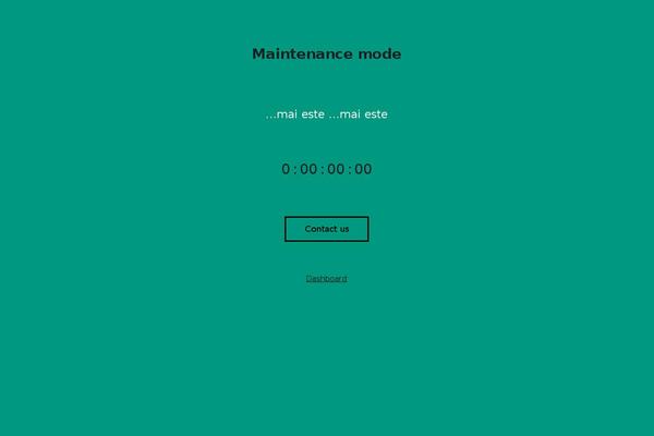 Site using WP Maintenance Mode plugin