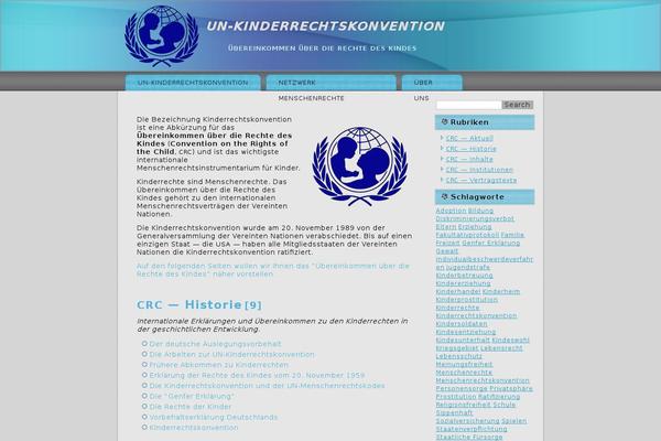 kinderrechtskonvention.info site used Kinderrechtekonvention