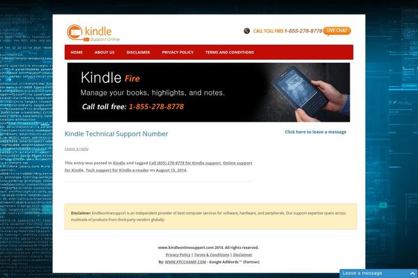 kindleonlinesupport.com site used Nitro
