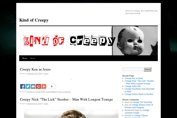 kindofcreepy.com site used Twenty Ten