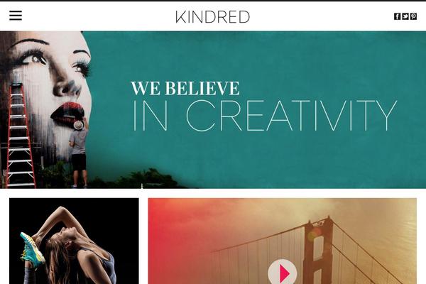 Kindred theme site design template sample