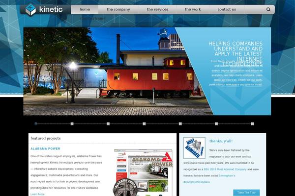 Kinetic theme site design template sample