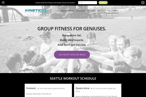 kinetic6fitness.com site used Salient_new