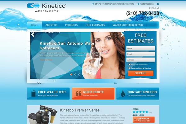 Kinetico theme site design template sample