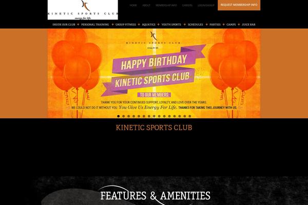 Kinetic theme site design template sample
