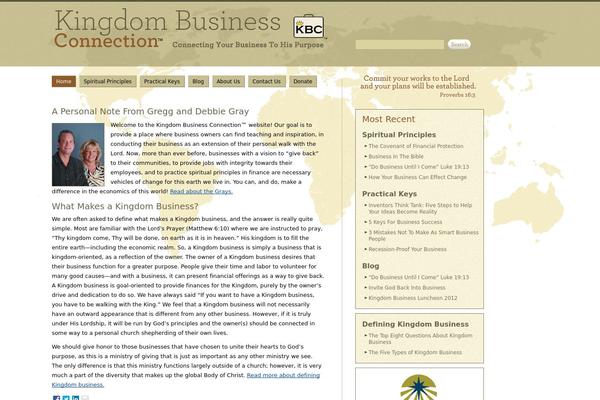 WordPress website example screenshot