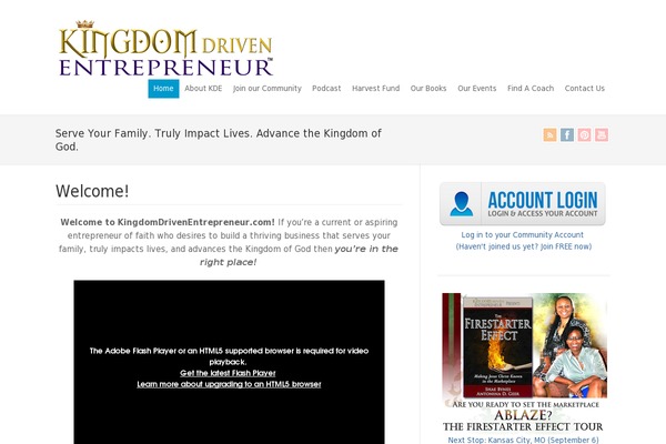 kingdomdrivenentrepreneur.com site used Wp-enlightened20