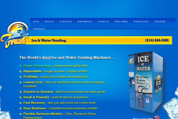 Ice theme site design template sample