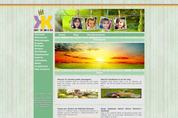 Kingdom theme site design template sample
