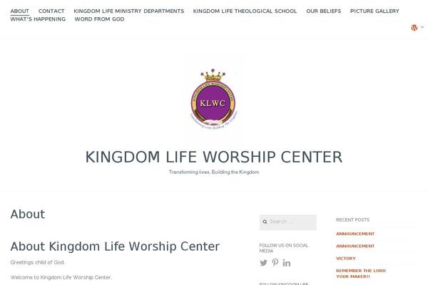 WordPress website example screenshot