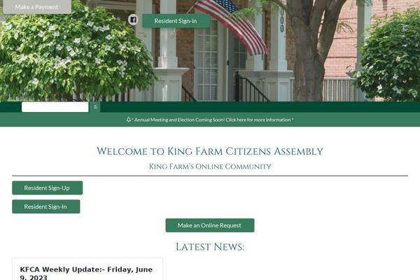 kingfarm.org site used Frontsteps-keystone