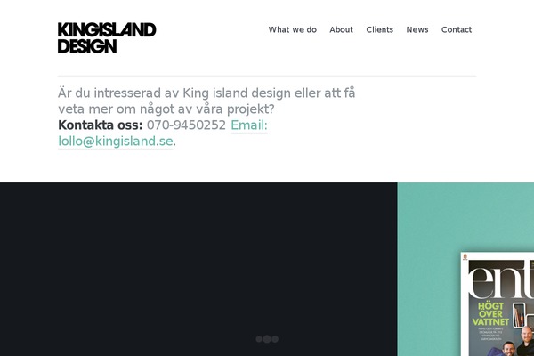 kingisland.se site used Kingisland