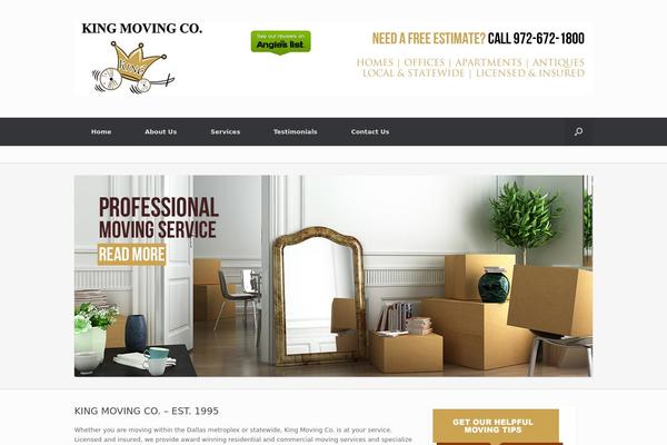Vantage theme site design template sample