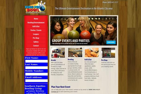 kingpinbowlingnj.com site used Kingpin