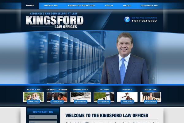 kingsfordlaw.com site used Twenty Thirteen