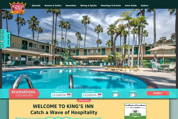 kingsinnsandiego.com site used Kings_inn_san_deigo