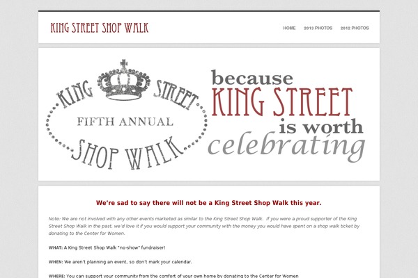 kingstreetshopwalk.com site used Sona