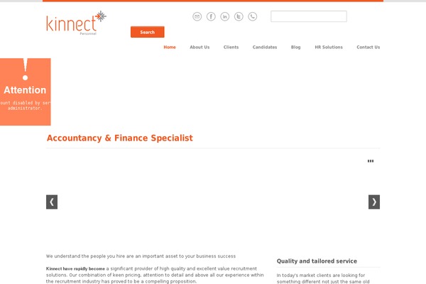 kinnectpersonnel.co.uk site used Kinnect-personnel