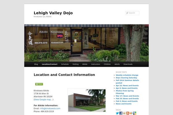 Twenty Eleven theme site design template sample