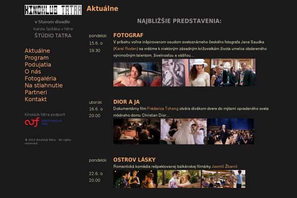 kinoklubnitra.sk site used Firstyme