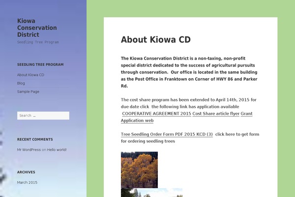 WordPress website example screenshot