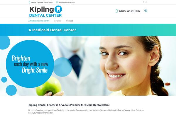 Dental-clinic theme site design template sample