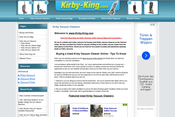 kirby-king.com site used Wpcommerce-blue