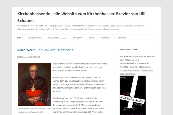 Twenty Twelve theme site design template sample