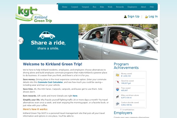 kirklandgreentrip.com site used Totem
