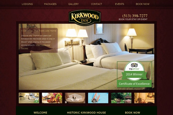 kirkwoodinn.com site used Design2012