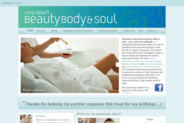 kirrabeachbeauty.com site used Organic_health_blue