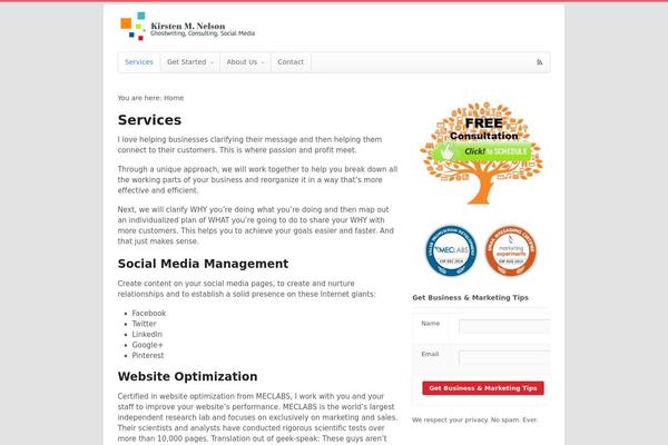 Canvas theme site design template sample