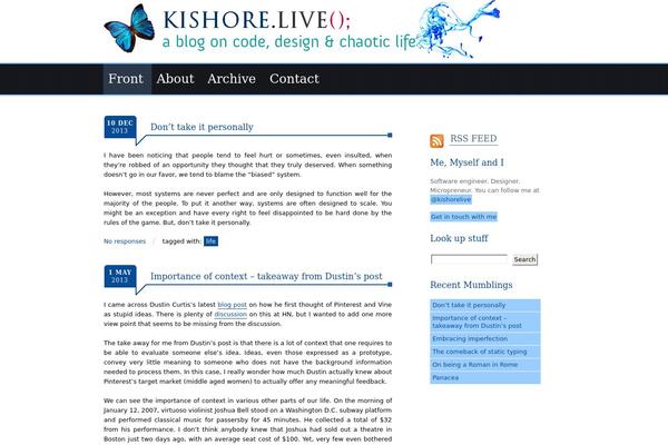 kishorelive.com site used Kaos