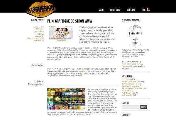kissdesign.pl site used Kissdesign