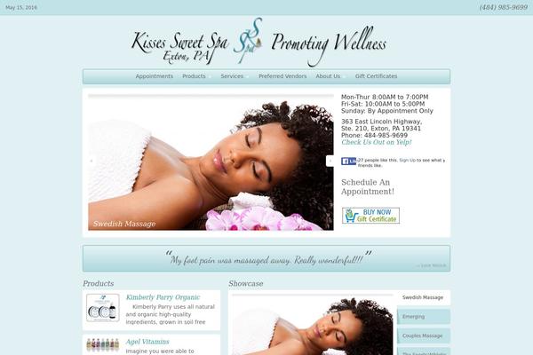 kissessweetspa.com site used Organic_health_blue